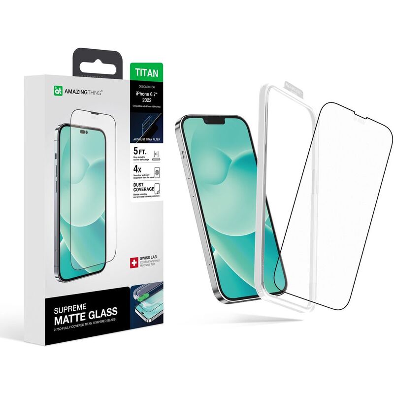 AMAZINGThing iPhone 14 Plus Screen Protector 2.75D Fully Covered Radix Mate Glass