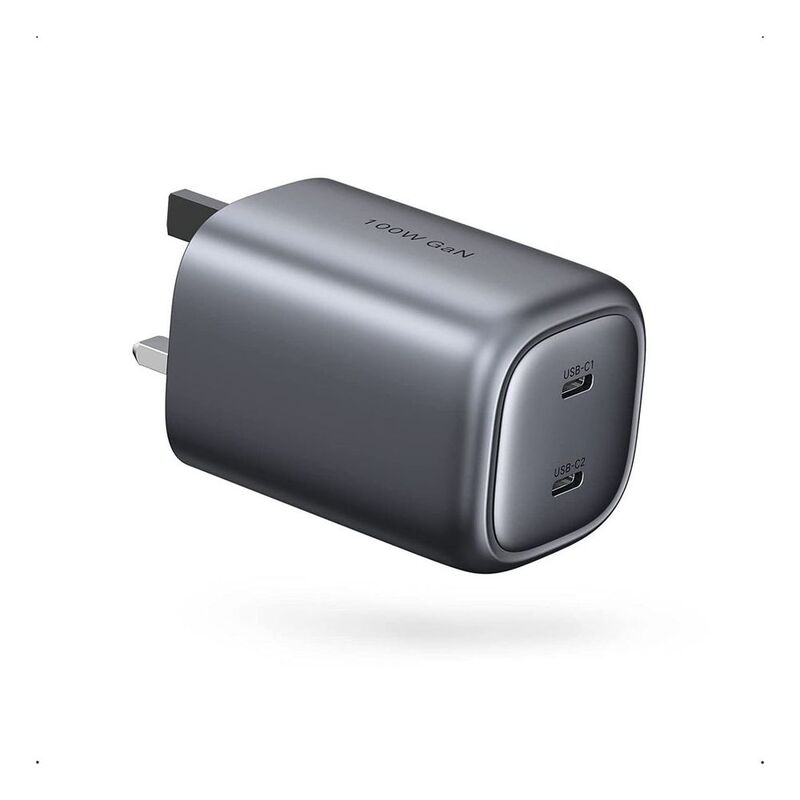 UGreen Dual Port USB-C 100W Wall Charger - Black