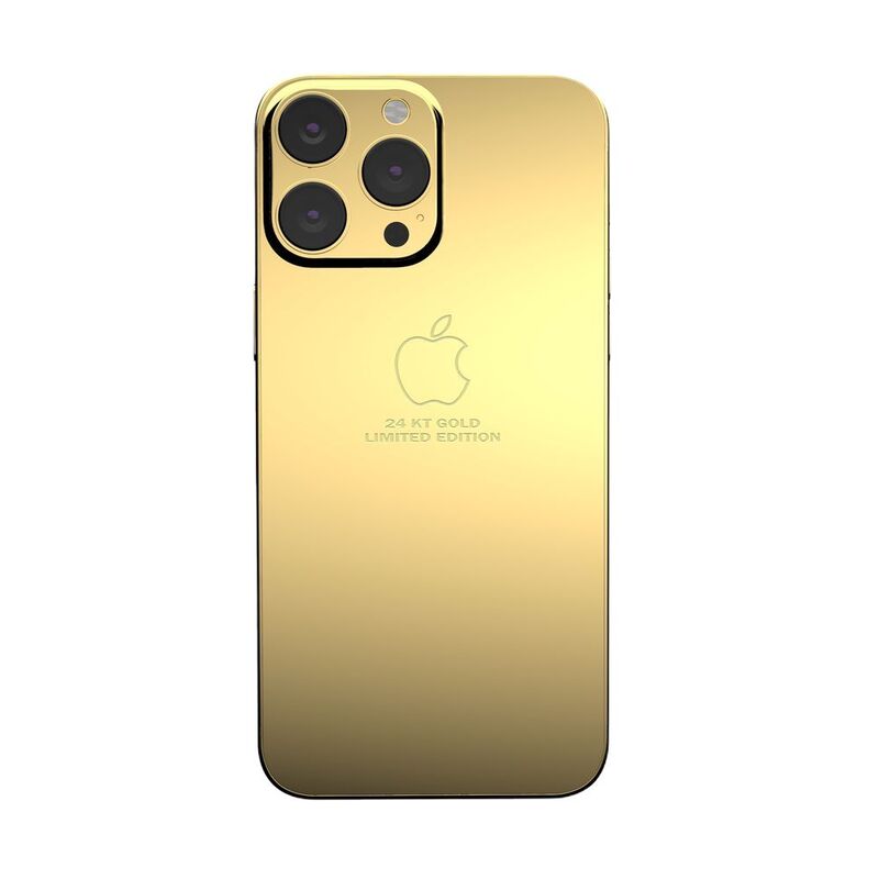 Mansa Design Custom iPhone 14 Pro 256GB - Full Gold