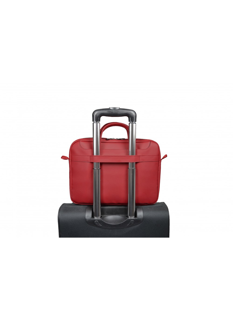 Port Zurich Toploading Laptop Bag (for Laptops up to 15.6 Inches) - Red