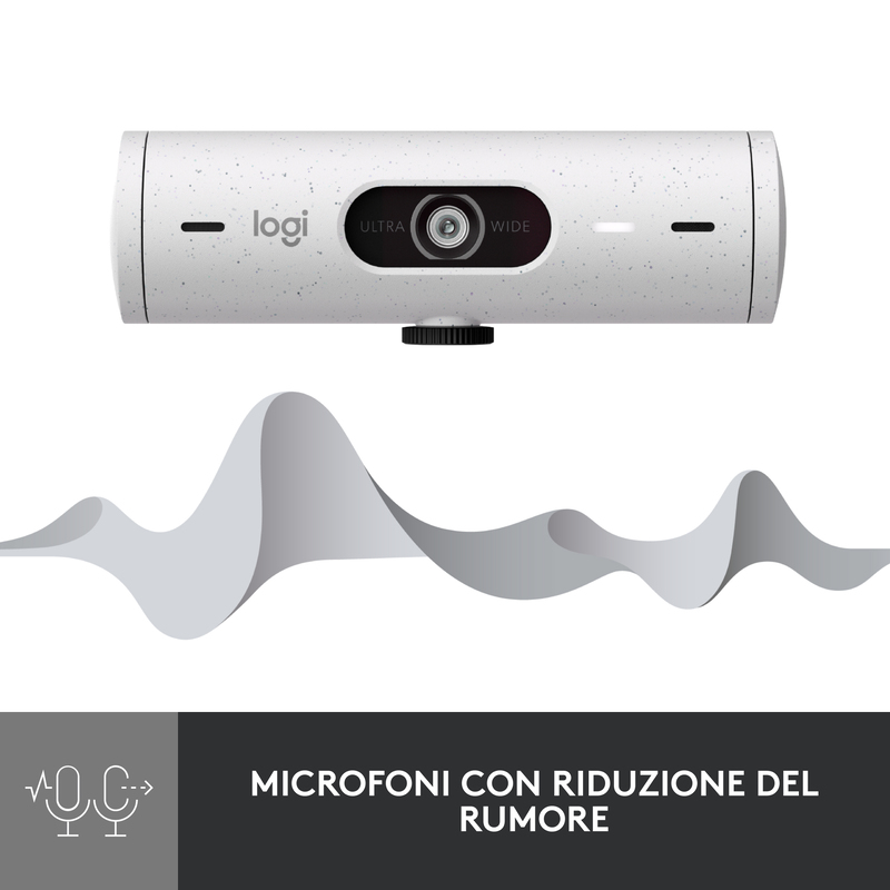 Logitech 960-001428 Brio 500 FHD Webcam - Off-White