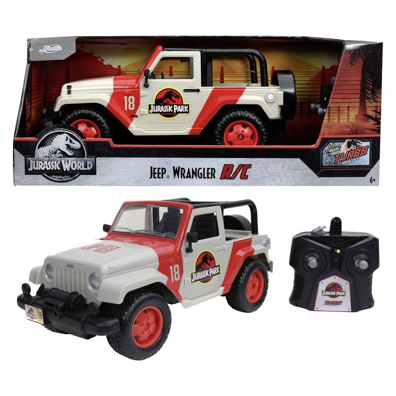 Jada Toys Jurassic Park Jeep Wrangler Remote Control Car 1.16 Scale