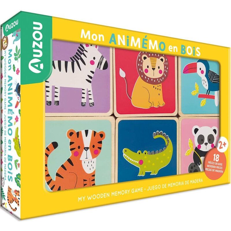 My Wooden Memory Game Animals