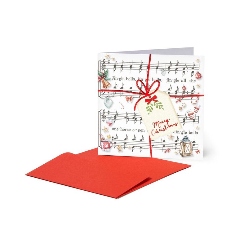 Legami Small Christmas Greeting Card - Musical - Musical Note