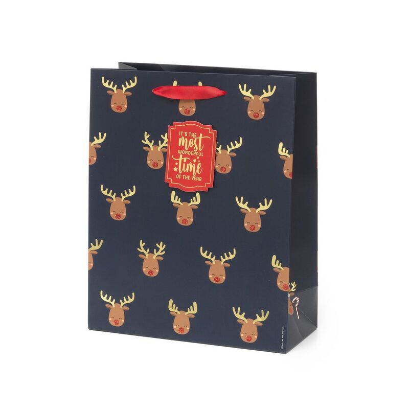 Legami Christmas Gift Bag - Large - Reindeer