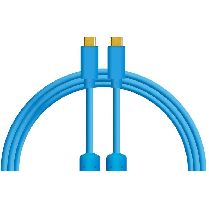 DJ Techtools Chroma Cables USB-C to USB-C 1M - Blue