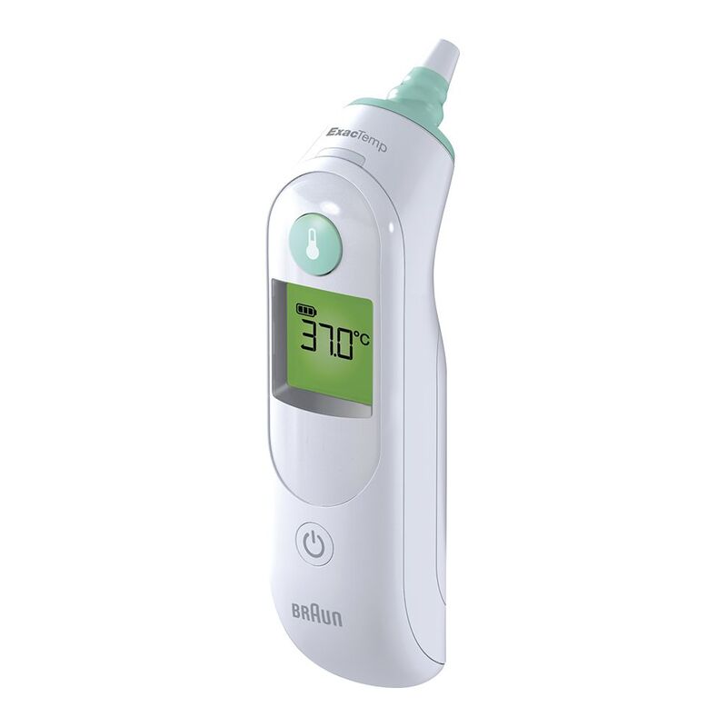 Braun IRT 6515 ThermoScan 6 Fast & Accurate Ear Thermometer with color coded display - White