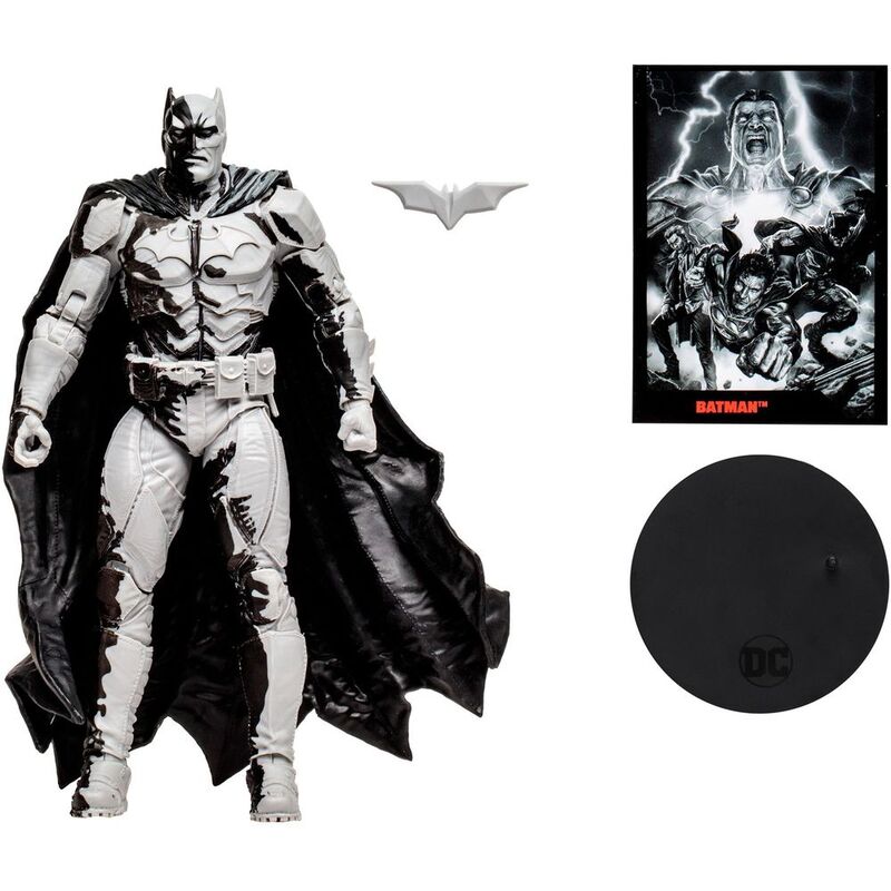 Mcfarlane DC Comics Direct Batman Line Art Variant 7-Inch Action Figure with Comic Book (Gold Label)