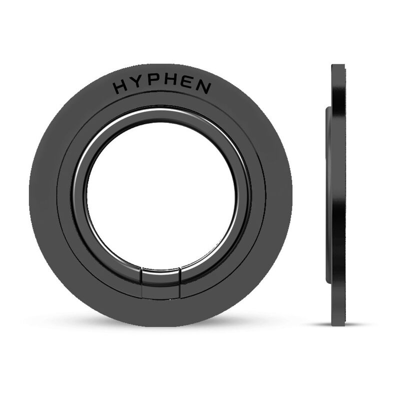 HYPHEN Magnetic Smartphone Ring Holder and Stand - Black