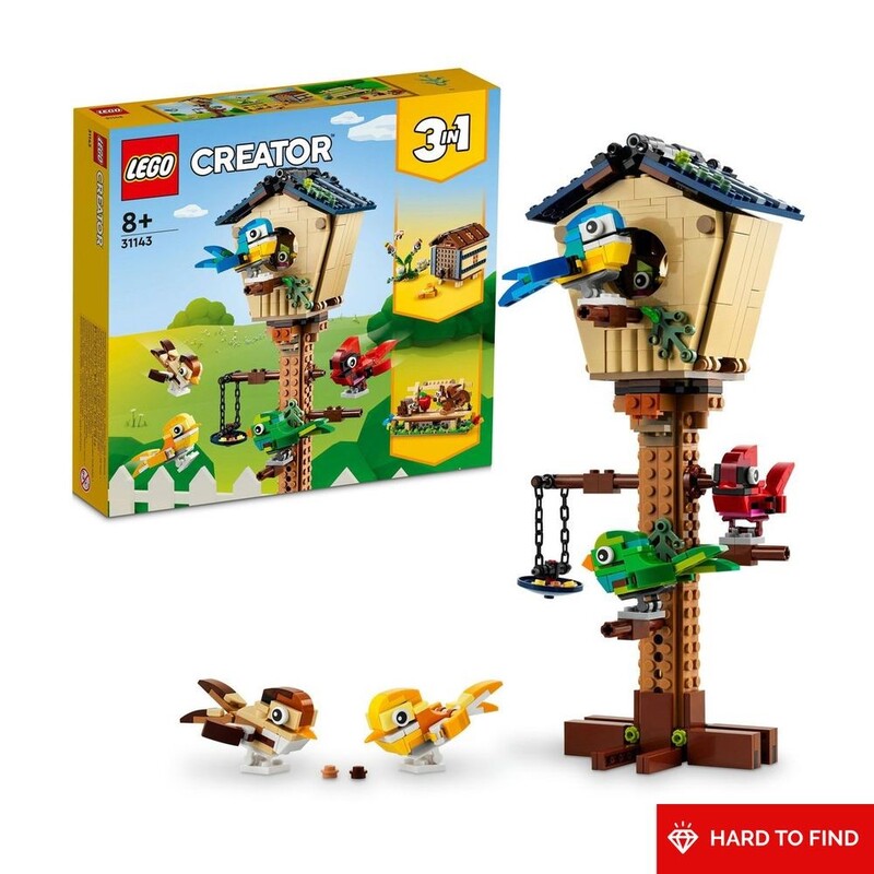 LEGO Creator 3in1 Birdhouse Building Toy Set 31143 (476 Pieces)