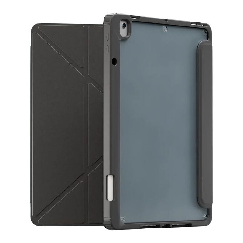 Levelo Conver Clear Back Hybrid Case for iPad Pro 10.2-Inch - Black