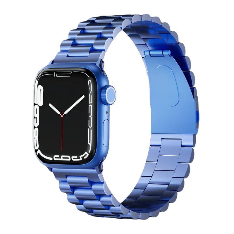 Levelo Daytona Watch Strap for Apple Watch Ultra 49mm/Series 8 45mm/Galaxy Watch 22mm - Blue