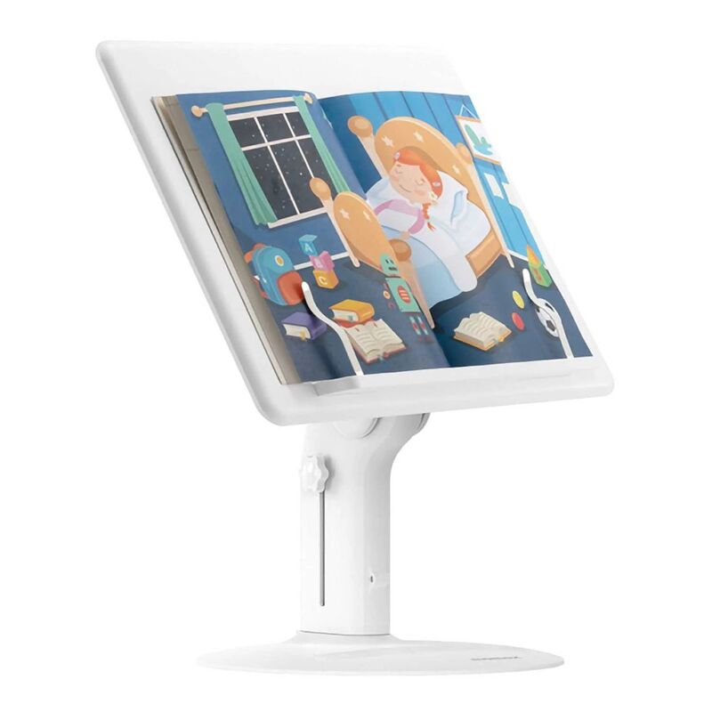Momax Multi-Stand Adjustable Reading Stand for Tablet - White