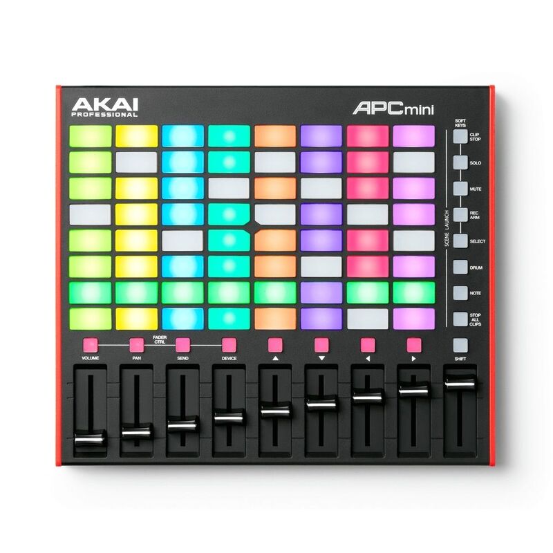 Akai Compact Ableton Live MIDI Controller - Black/Red