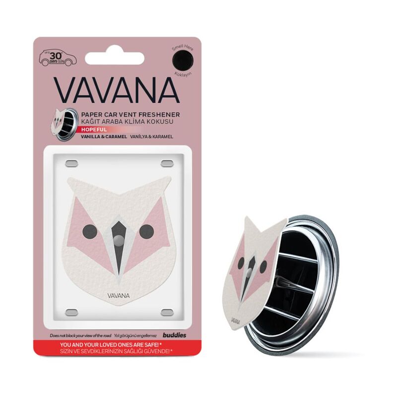 Vavana Buddies Hopeful Paper Car Vent Fresheners - Owl