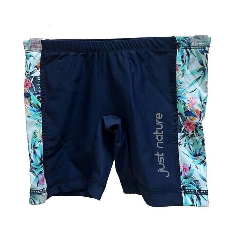 Just Nature Printed Kids' Swimming Shorts - Flowers