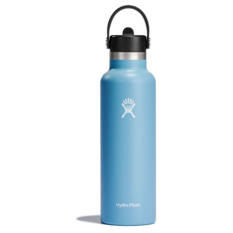 Hydroflask Vacuum Bottle Standard Mouth with Straw 620 ml - Rain