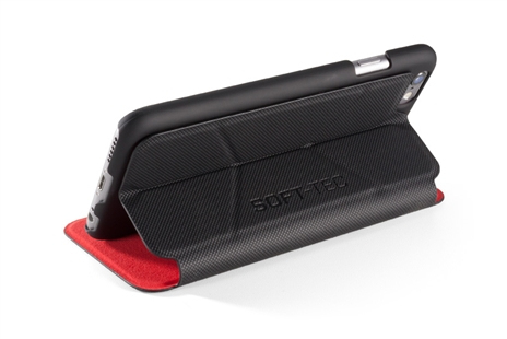 Element Soft-Tec Wallet Case Black/Red Suede iPhone 6