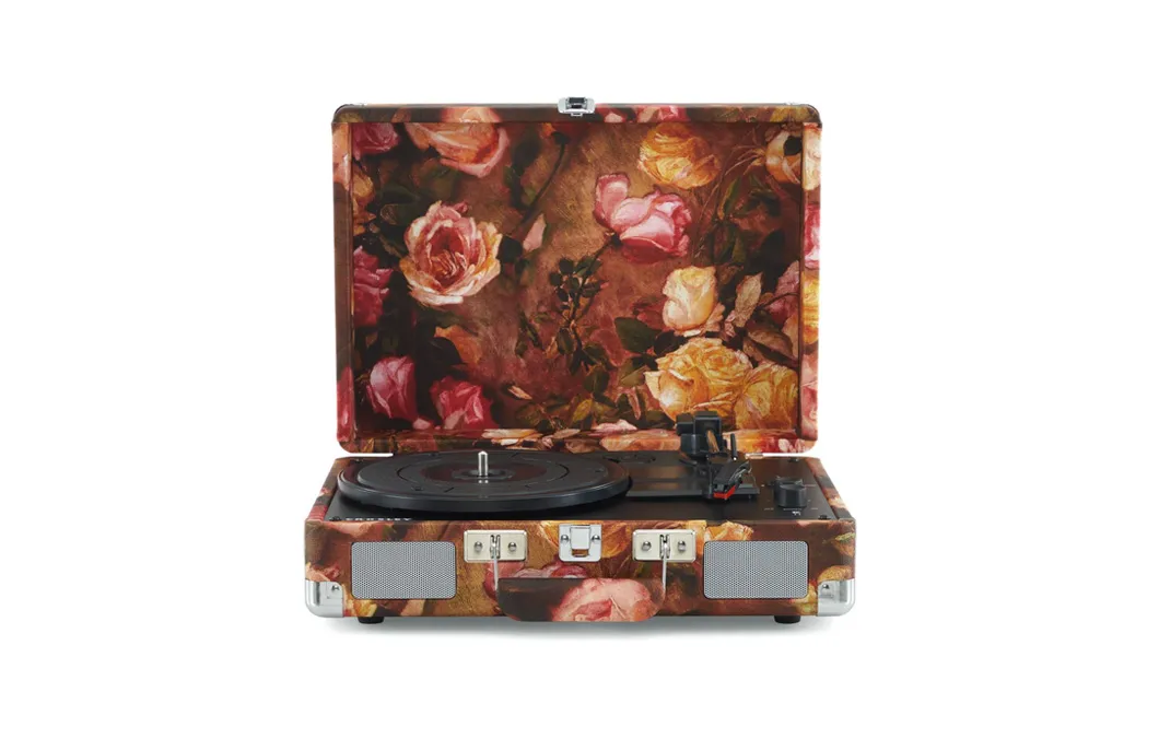 Crosley Cruiser Plus Portable Bluetooth Turntable with Built-In Speakers - Floral