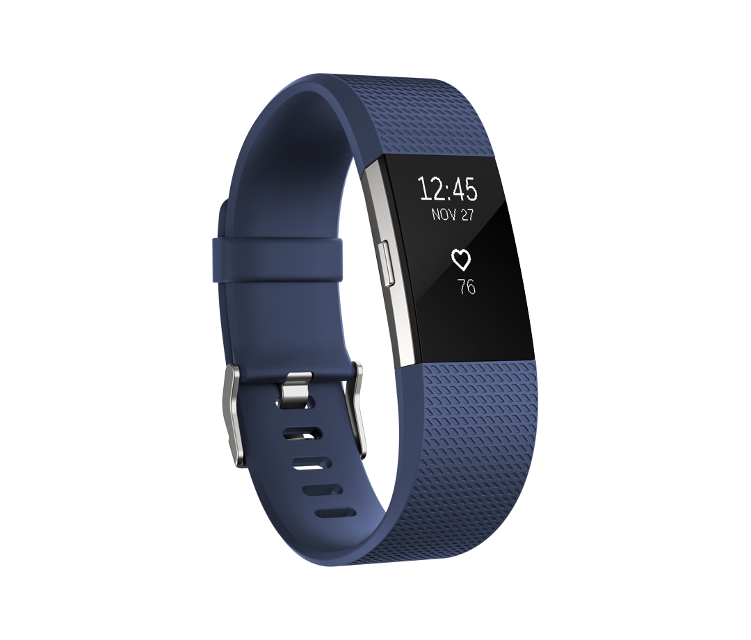 Fitbit Charge 2 Blue/Silver Large Activity Tracker