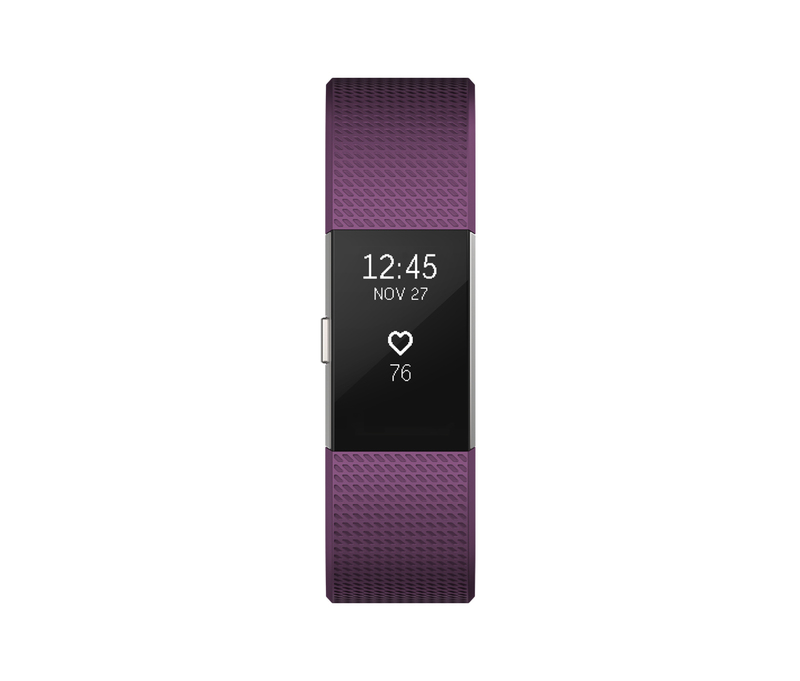 Fitbit Charge 2 Plum/Silver Small Activity Tracker