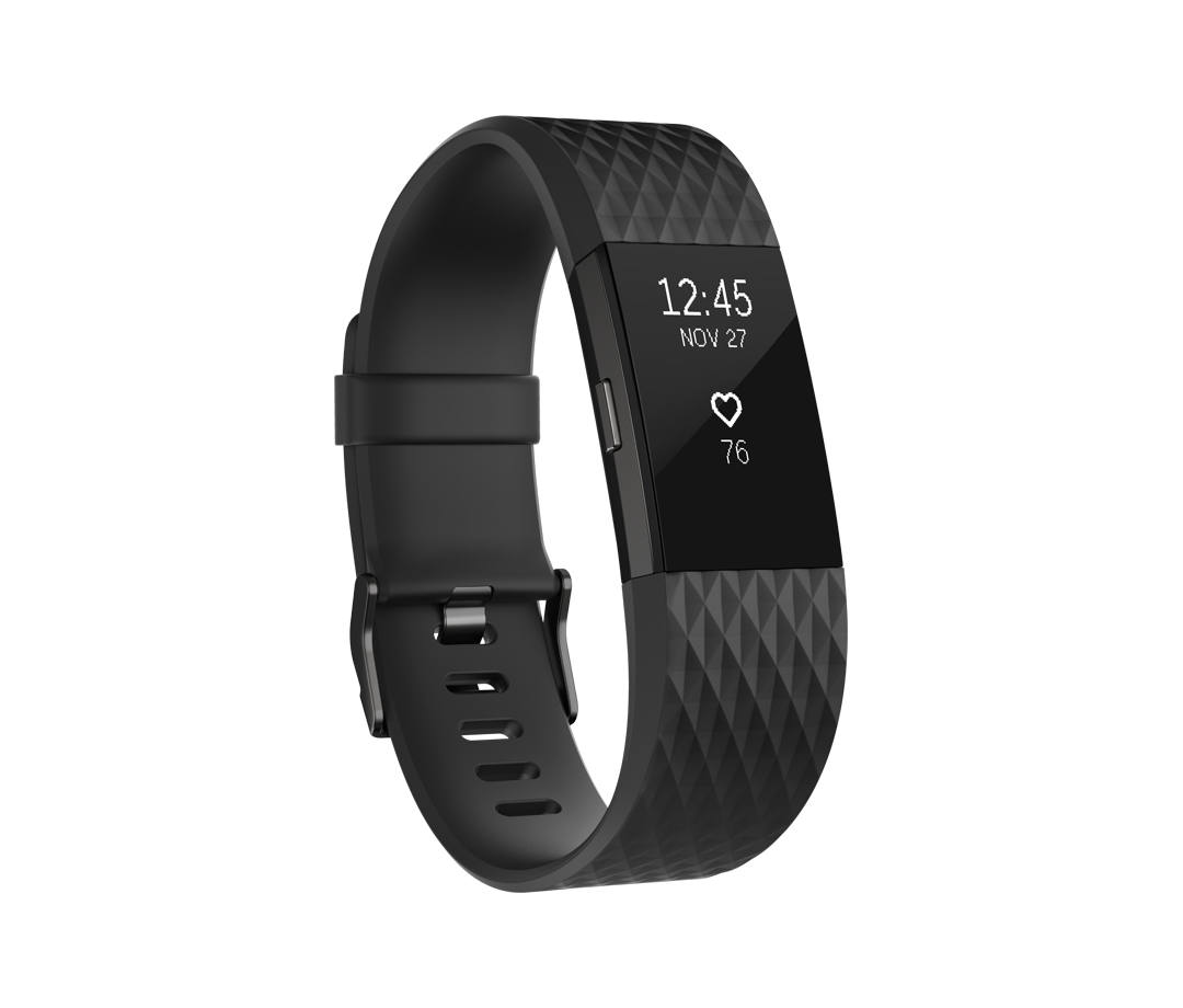 Fitbit Charge 2 Black/Gunmetal Large Activity Tracker