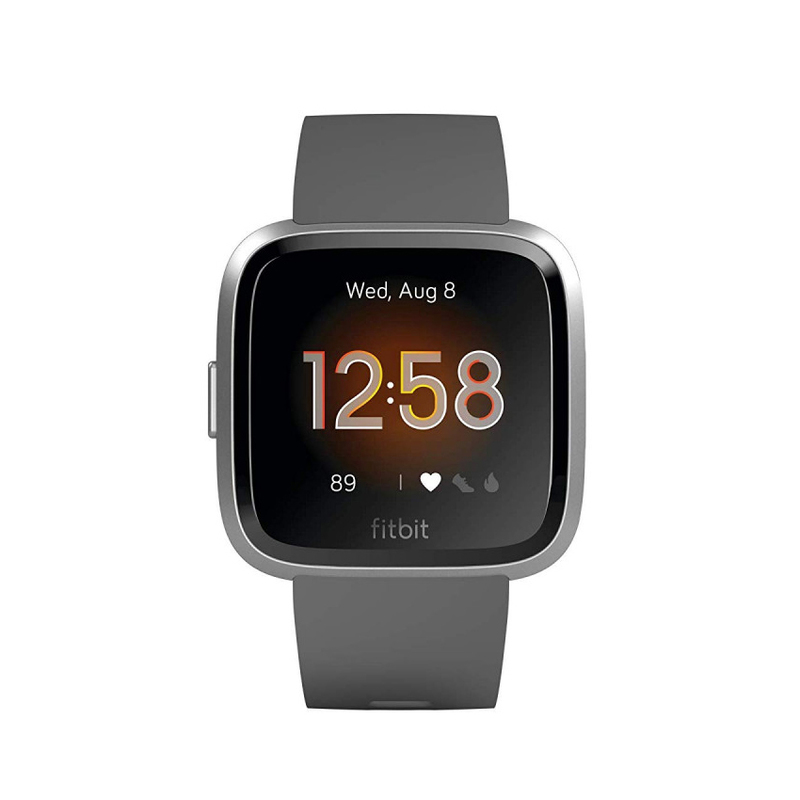 Fitbit Versa Lite Charcoal/Silver Aluminum Smartwatch