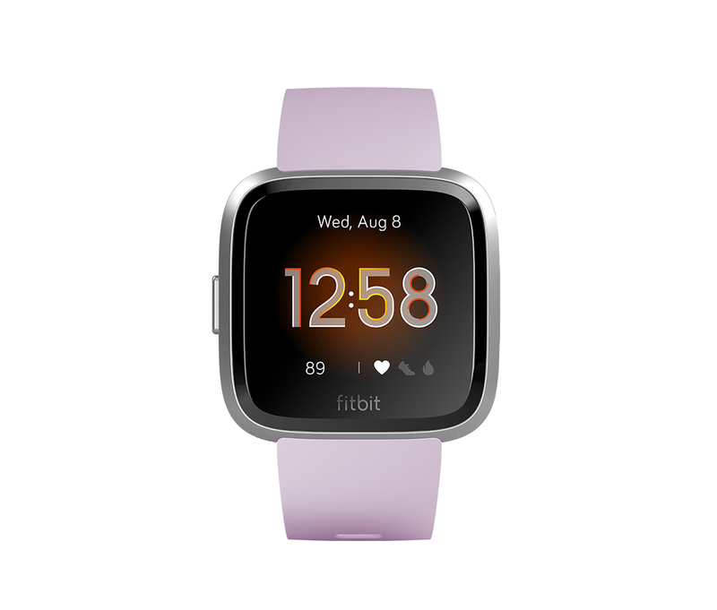 Fitbit Versa Lite Smartwatch Lilac/Silver Aluminum