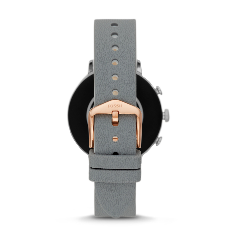 Fossil Q Venture HR 48mm Women's Stainless Steel Combo Rose Gold with Silicone Sheen Multi Strap