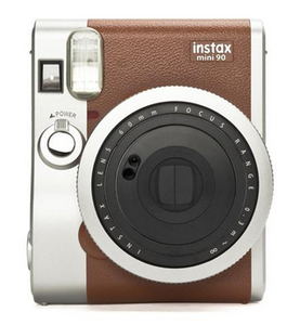 Fujifilm instax mini 90 NEO CLASSIC Brown/Stainless Steel Instant Camera