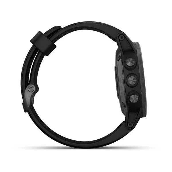Garmin Fenix 5S Plus Sapphire Black with Black Band GPS Watch