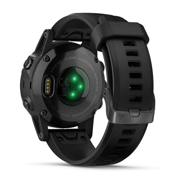 Garmin Fenix 5S Plus Sapphire Black with Black Band GPS Watch