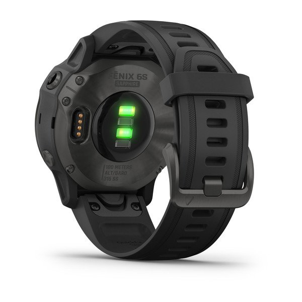 Garmin Fenix 6S Sapphire 42mm Carbon Grey DLC with Black Band Smartwatch
