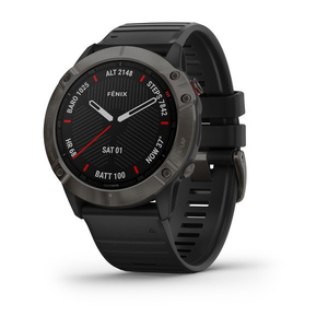 Garmin Fenix 6X Sapphire 51mm Carbon Grey DLC with Black Band Smartwatch