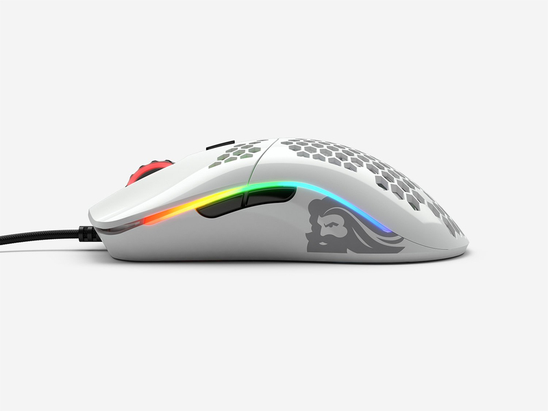 Glorious Model O Minus Glossy White Gaming Mouse