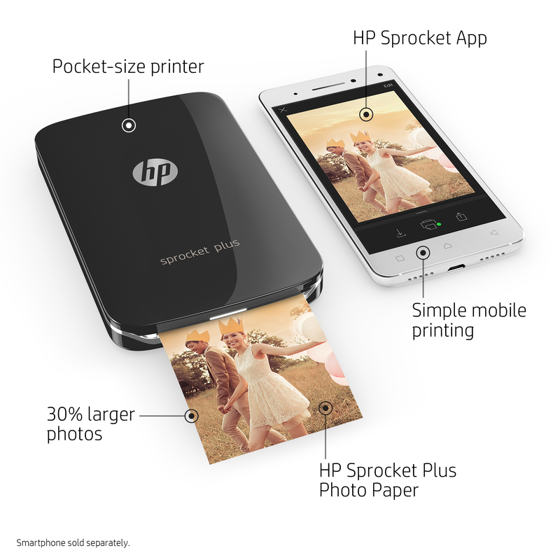 HP Sprocket Plus ZINK Photo Printer