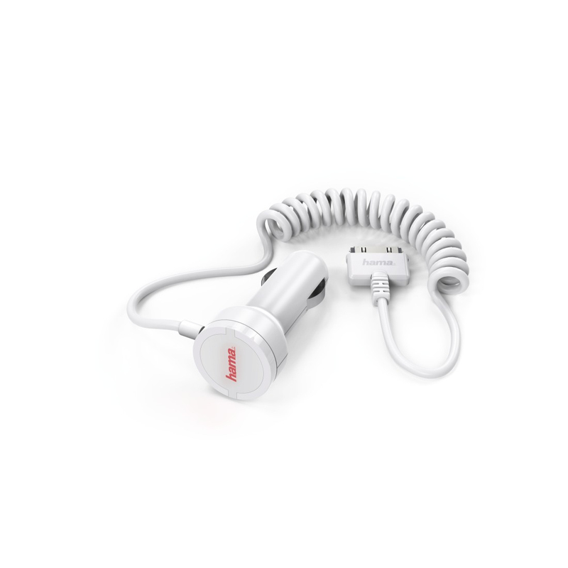 Hama USB 1A White 30-Pin Car Charger