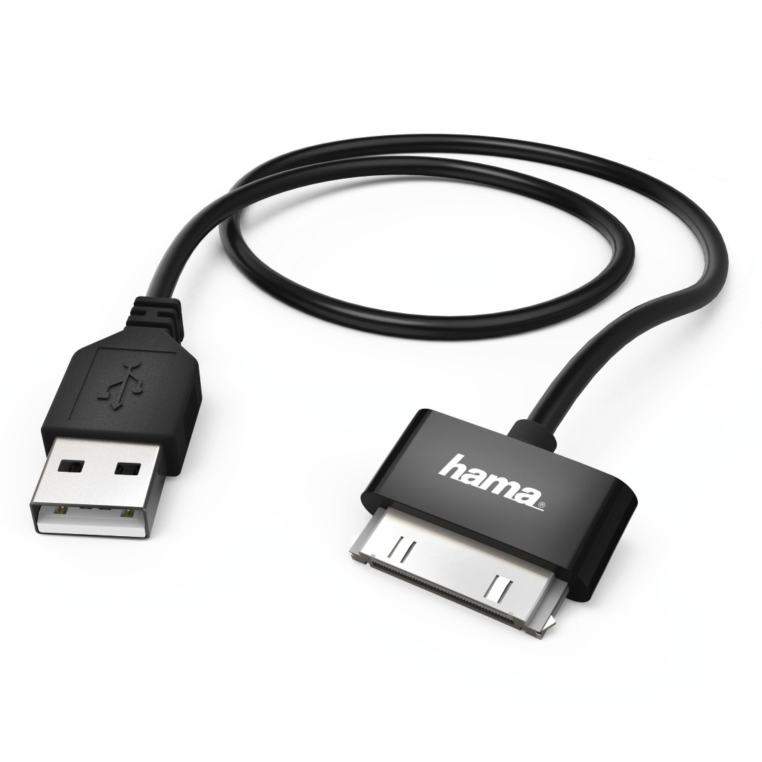 Hama Charge & Sync Black 30-Pin Cable 1m