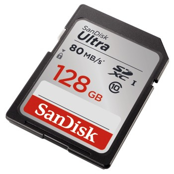 SanDisk 128GB Ultra SDHC 80MB/S CLASS 10 UHS-I
