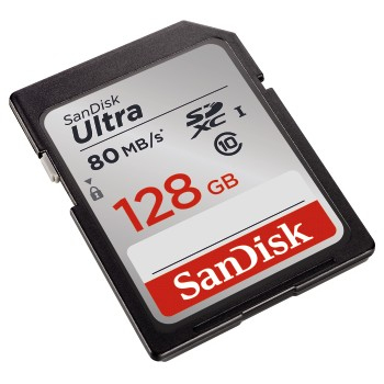 SanDisk 128GB Ultra SDHC 80MB/S CLASS 10 UHS-I