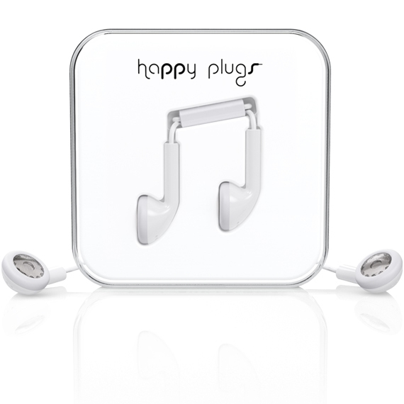Happy Plugs White Earphones