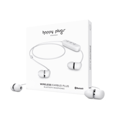 Happy Plugs 7880 White Wireless In-Ear Earphones