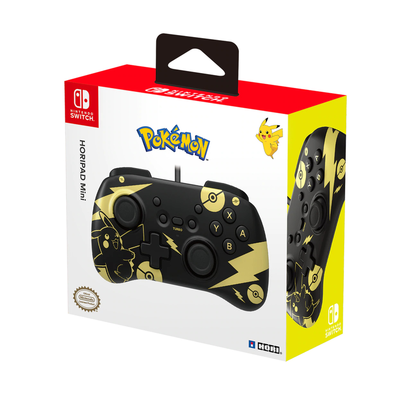 Hori HoriPad Mini Pikachu Black & Gold Edition for Nintendo Switch