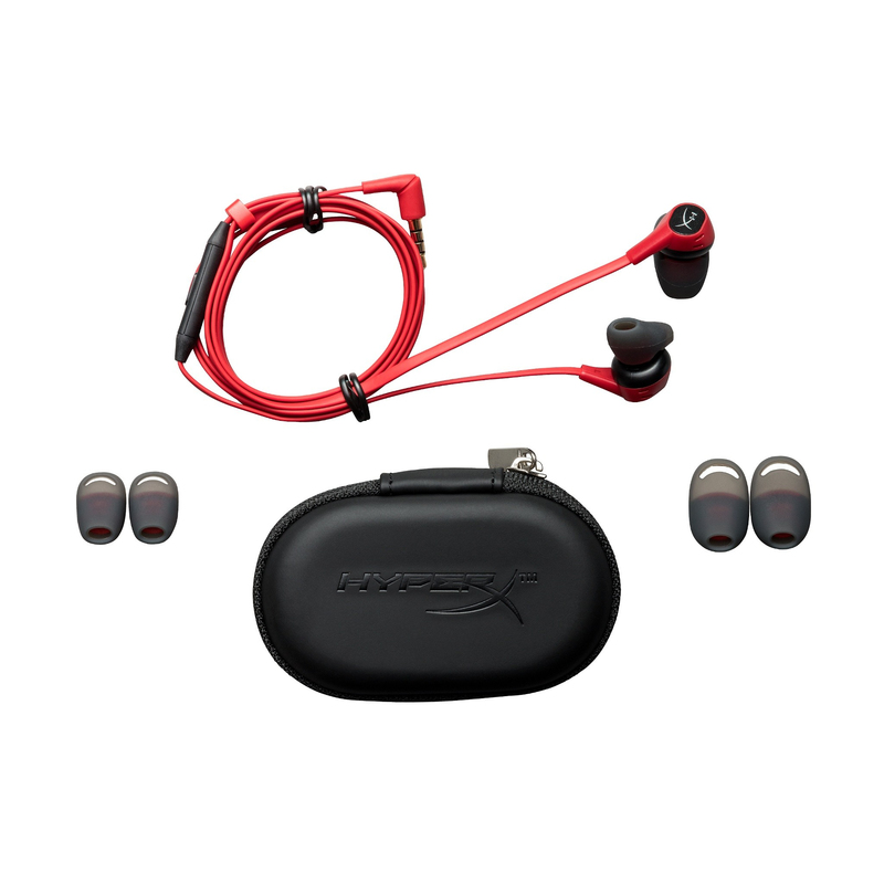 HyperX Cloud Earbuds mobile headset Binaural In-ear Black,Red