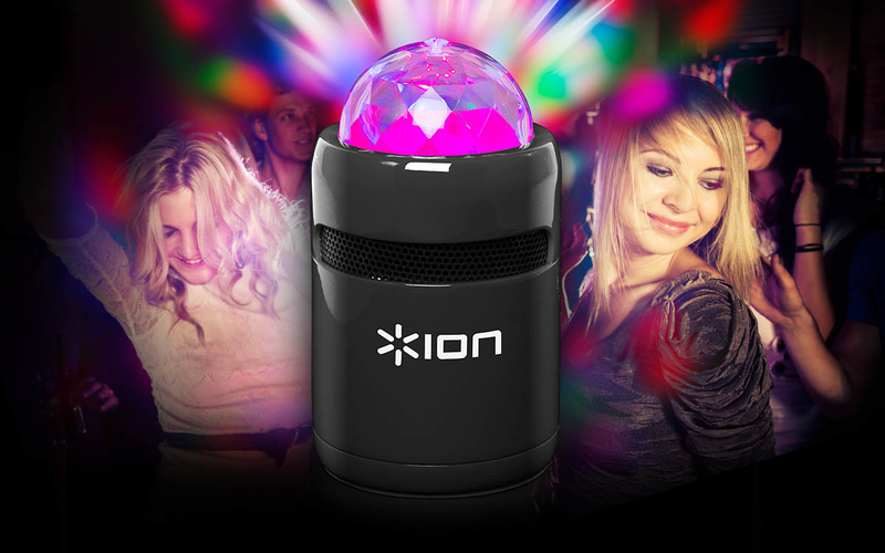 ION Wireless Speaker Black with Synchronized Party Lights