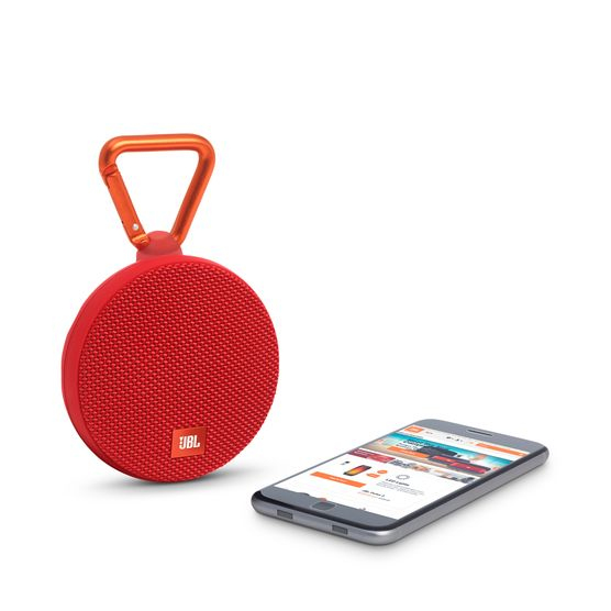 JBL Clip2 Red Bluetooth Speaker