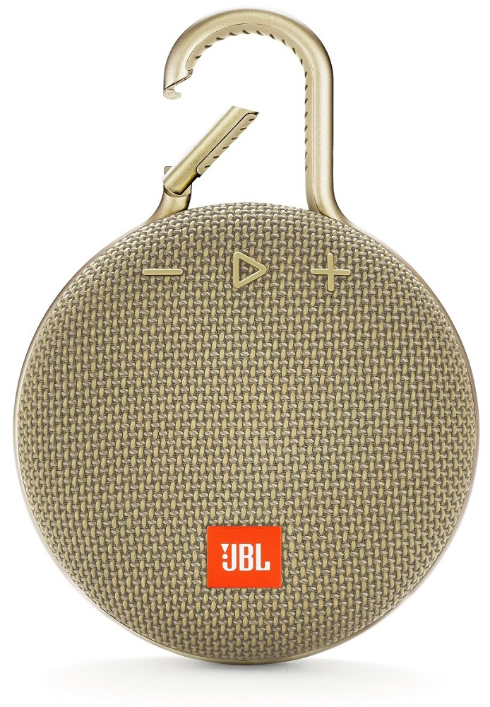 JBL Clip 3 Sand Portable Bluetooth Speaker