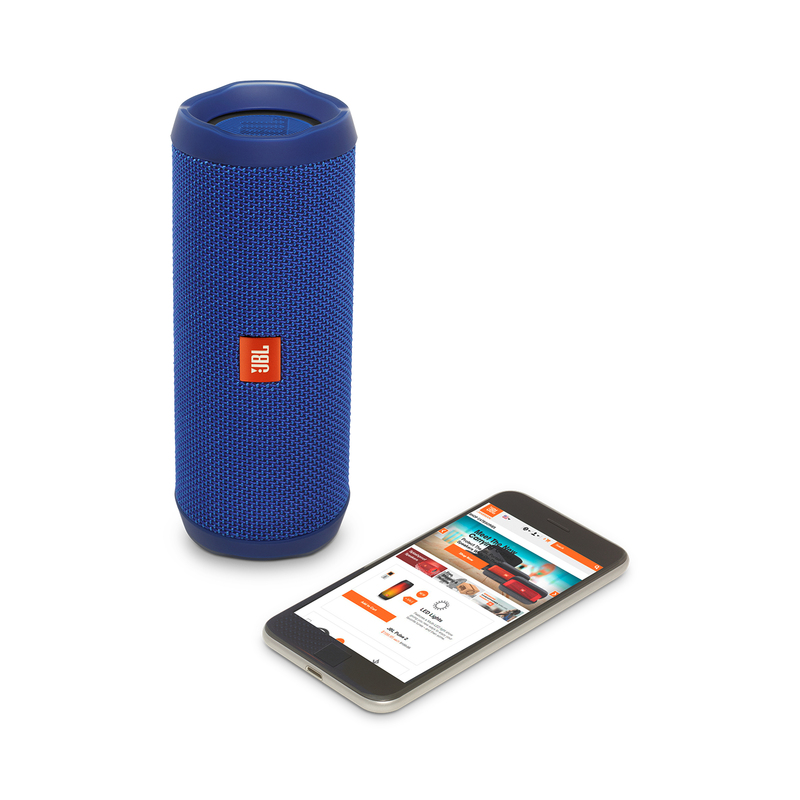 JBL Flip4 Blue Waterproof Portable Bluetooth Speaker