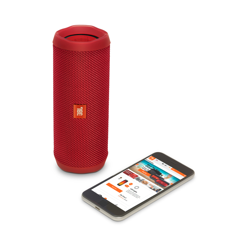 JBL Flip4 Red Waterproof Portable Bluetooth Speaker
