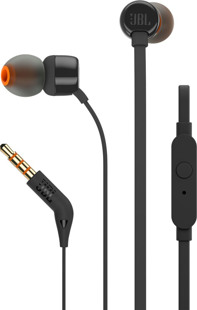 JBL T110 Black In-Ear Earphones